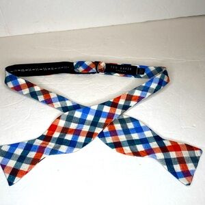 Ted Baker London Preppy Checkered Cotton Bow Tie